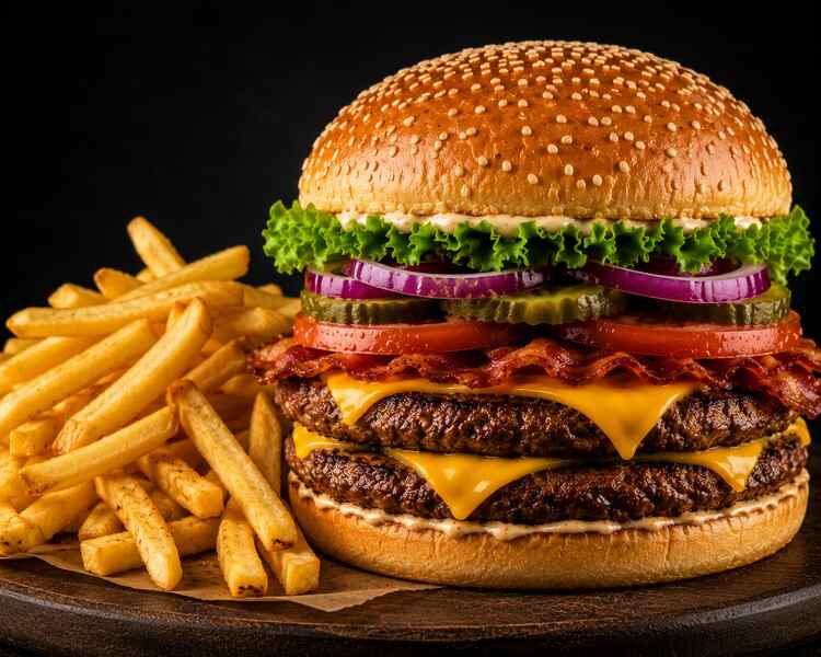BURGER XL + FRYTKI