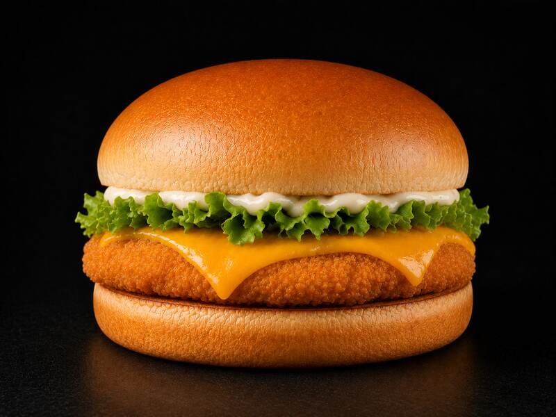 CHICKENBURGER Z SEREM