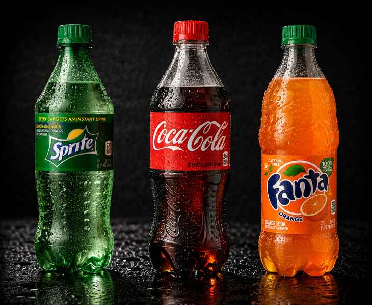 PEPSI, COCA COLA, FANTA, SPRITE