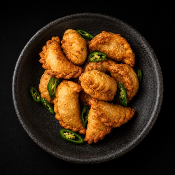 PIEROGI Z ZIEMNIAKAMI SMAŻONE 12/18 SZT.